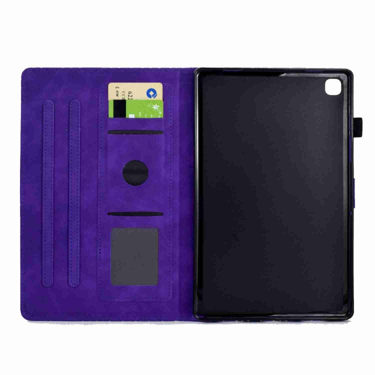For Samsung Galaxy Tab A7 Lite T220 Rhombus TPU Leather Tablet Case(Purple) by bashfashion