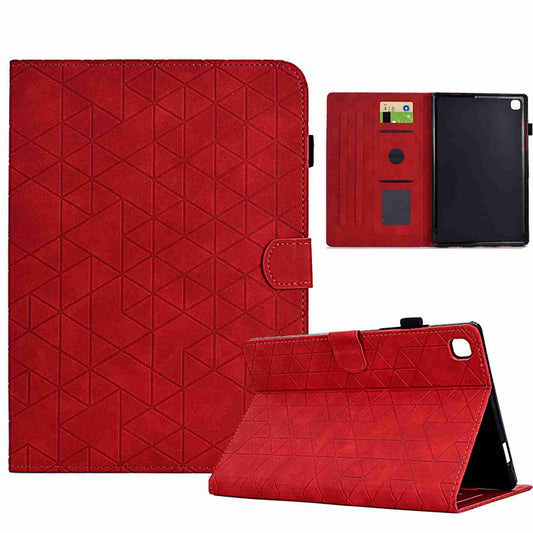 For Samsung Galaxy Tab A7 Lite T220 Rhombus TPU Leather Tablet Case(Red) by bashfashion
