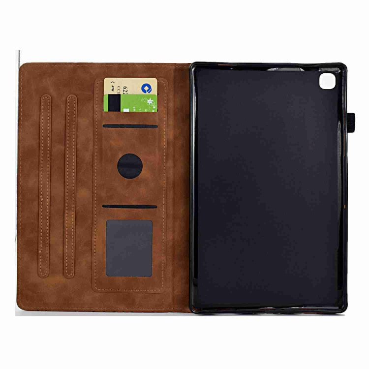 For Samsung Galaxy Tab A7 Lite T220 Rhombus TPU Leather Tablet Case(Brown) by bashfashion