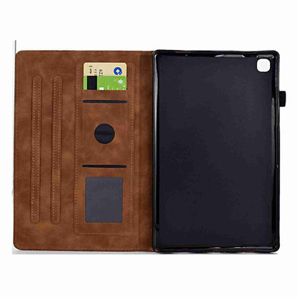 For Samsung Galaxy Tab A7 Lite T220 Rhombus TPU Leather Tablet Case(Brown) by bashfashion