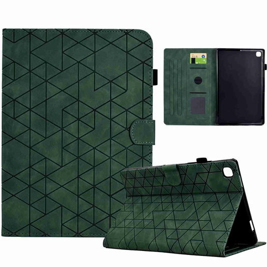 For Samsung Galaxy Tab A 10.1 2019 T510 Rhombus TPU Leather Tablet Case(Green) by bashfashion