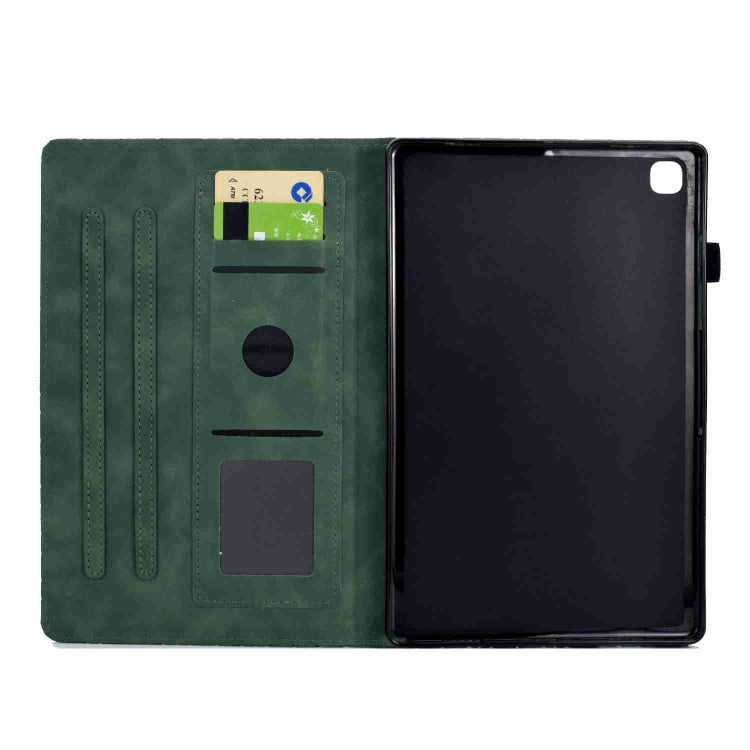 For Samsung Galaxy Tab A 10.1 2019 T510 Rhombus TPU Leather Tablet Case(Green) by bashfashion