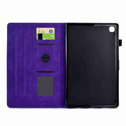 For Samsung Galaxy Tab A 10.1 2019 T510 Rhombus TPU Leather Tablet Case(Purple) by bashfashion