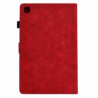 For Samsung Galaxy Tab A 10.1 2019 T510 Rhombus TPU Leather Tablet Case(Red) by bashfashion