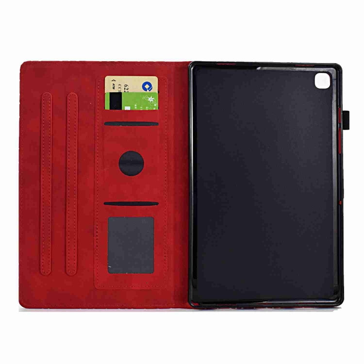 For Samsung Galaxy Tab A 10.1 2019 T510 Rhombus TPU Leather Tablet Case(Red) by bashfashion