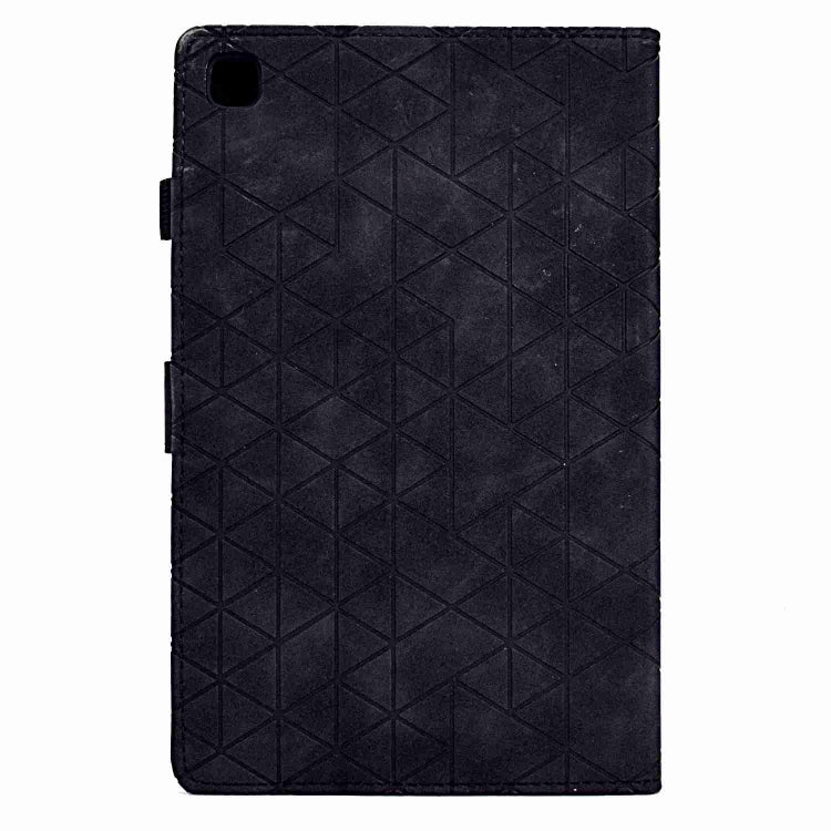 For Samsung Galaxy Tab A 10.1 2019 T510 Rhombus TPU Leather Tablet Case(Black) by bashfashion