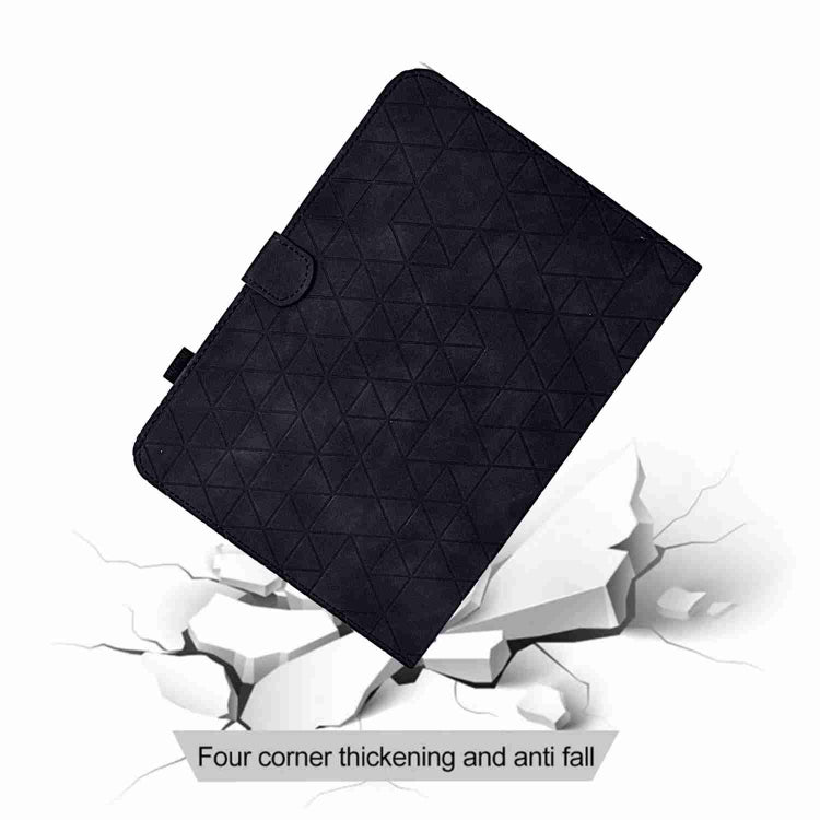 For Samsung Galaxy Tab A 10.1 2019 T510 Rhombus TPU Leather Tablet Case(Black) by bashfashion