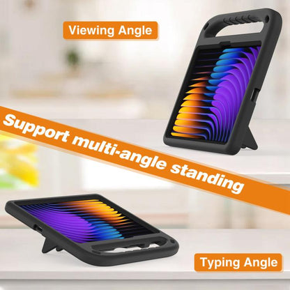 For Xiaomi Pad 7 / 7 Pro Handle EVA Shockproof Tablet Case with Holder(Black) by bashfashion