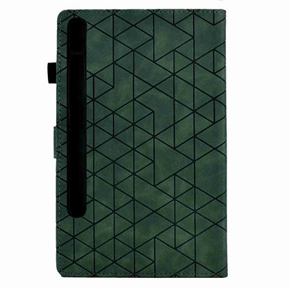 For Samsung Galaxy Tab S9 Rhombus TPU Smart Leather Tablet Case(Green) by bashfashion