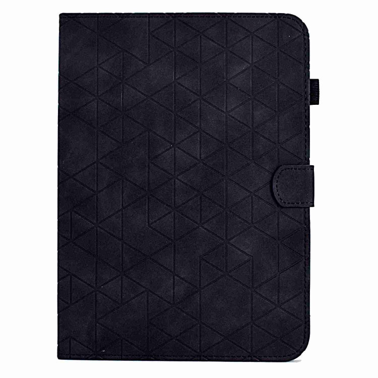 For Samsung Galaxy Tab A7 10.4 2020 T500 Rhombus TPU Smart Leather Tablet Case(Black) by bashfashion
