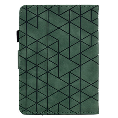 For Amazon Kindle Paperwhite 12th Gen 2024 Rhombus TPU Smart Leather Tablet Case(Green) by bashfashion