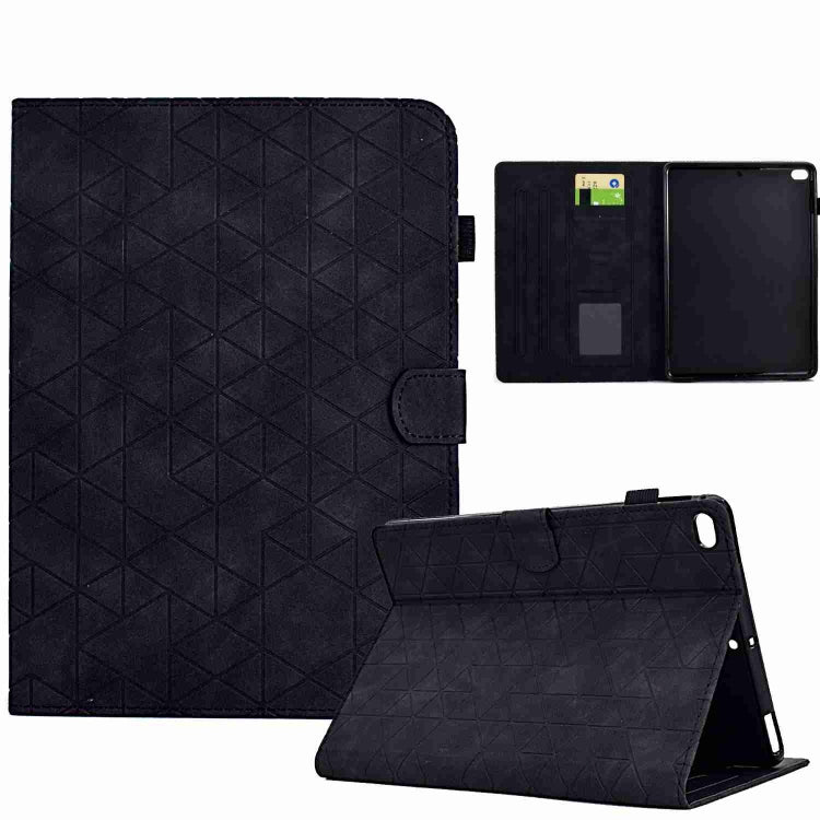 For iPad Air / Air 2 / 9.7 2017 / 2018 Rhombus TPU Smart Leather Tablet Case(Black) by bashfashion