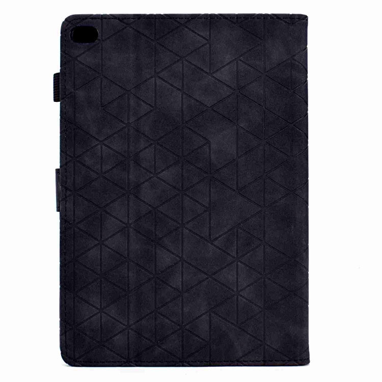 For iPad Air / Air 2 / 9.7 2017 / 2018 Rhombus TPU Smart Leather Tablet Case(Black) by bashfashion