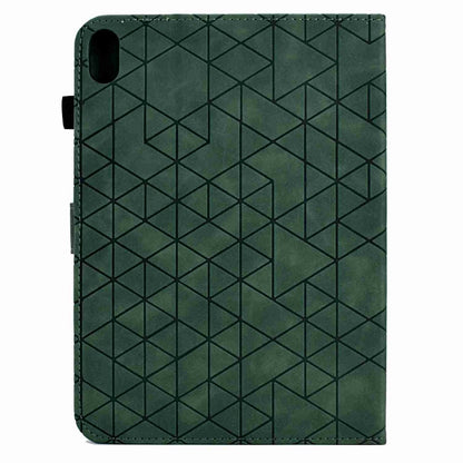 For iPad mini 2024 / mini 6 Rhombus TPU Smart Leather Tablet Case(Green) by bashfashion
