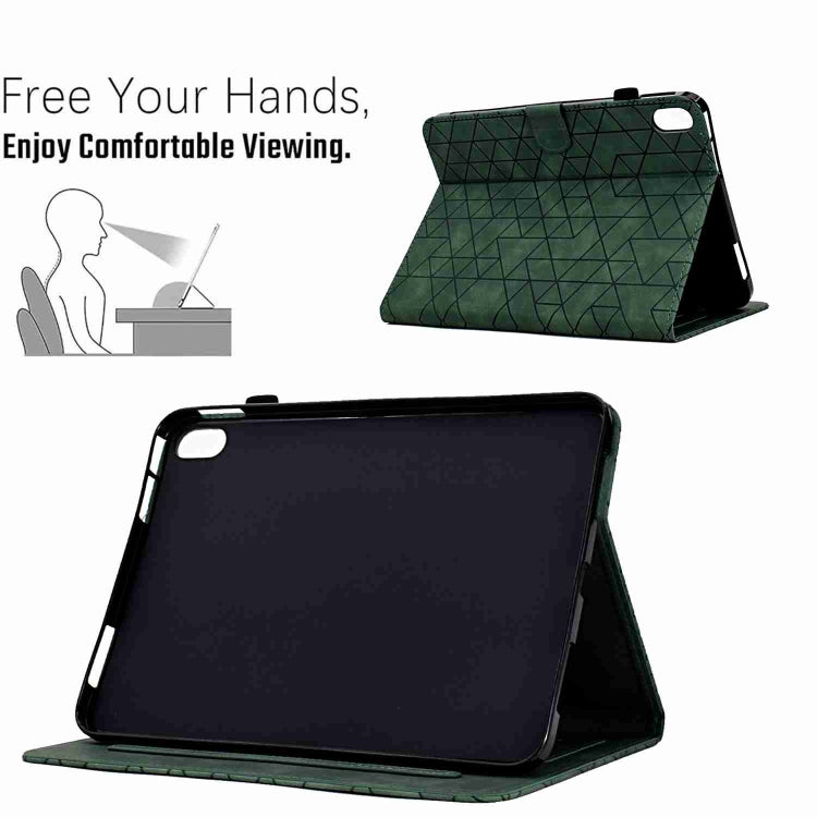 For iPad mini 2024 / mini 6 Rhombus TPU Smart Leather Tablet Case(Green) by bashfashion