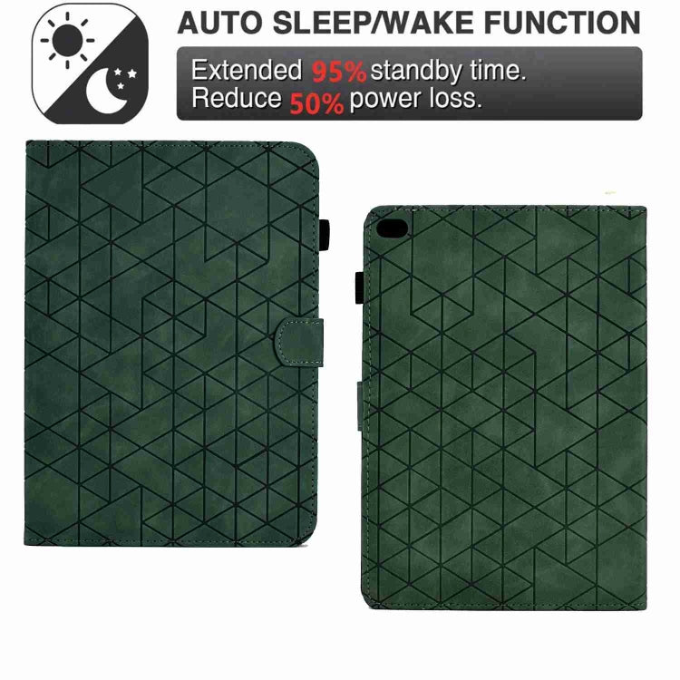 For iPad mini 5/4/32/1 Rhombus TPU Smart Leather Tablet Case(Green) by bashfashion