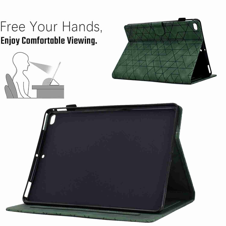 For iPad mini 5/4/32/1 Rhombus TPU Smart Leather Tablet Case(Green) by bashfashion