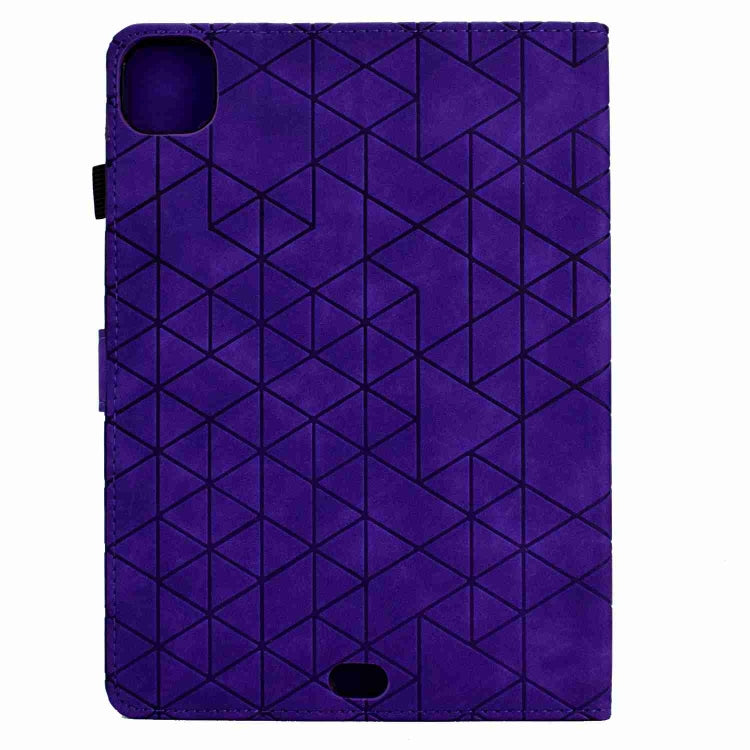 For iPad Pro 11 2020&2018 / Air 10.9 Rhombus TPU Smart Leather Tablet Case(Purple) by bashfashion