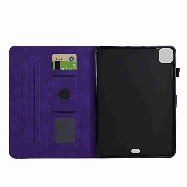 For iPad Pro 11 2020&2018 / Air 10.9 Rhombus TPU Smart Leather Tablet Case(Purple) by bashfashion