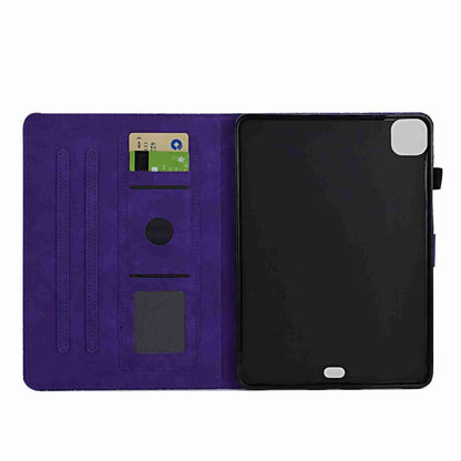 For iPad Pro 11 2020&2018 / Air 10.9 Rhombus TPU Smart Leather Tablet Case(Purple) by bashfashion