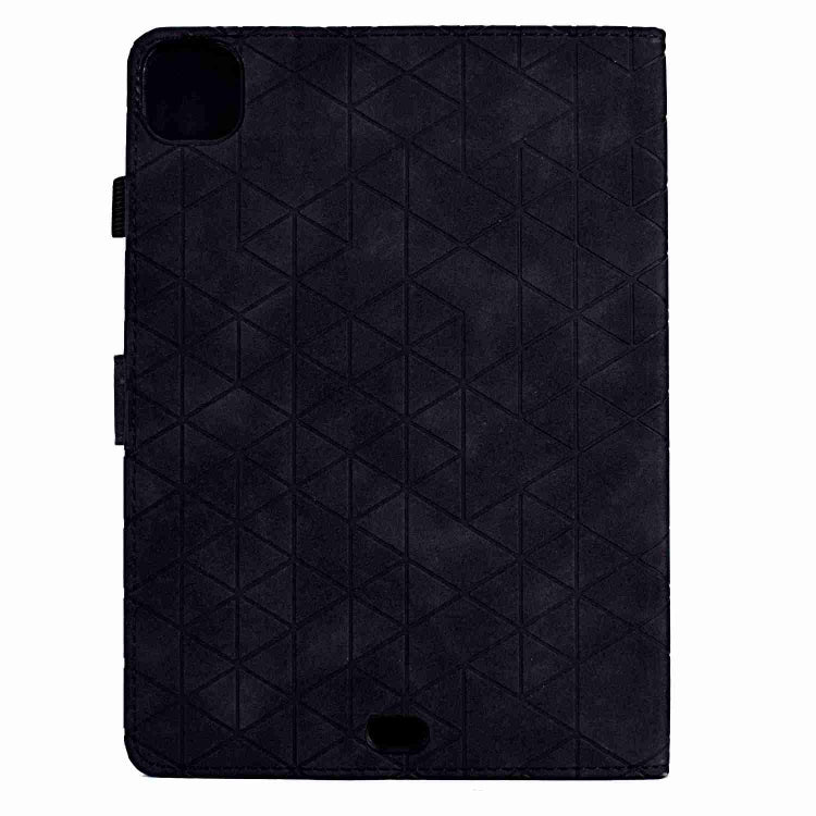 For iPad Pro 11 2020&2018 / Air 10.9 Rhombus TPU Smart Leather Tablet Case(Black) by bashfashion