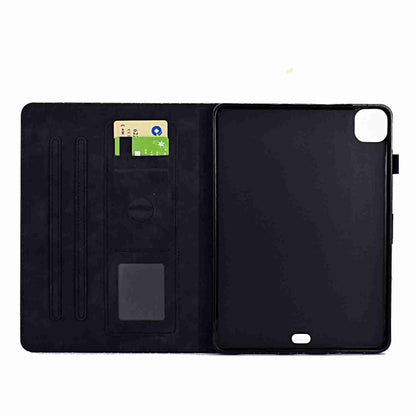 For iPad Pro 11 2020&2018 / Air 10.9 Rhombus TPU Smart Leather Tablet Case(Black) by bashfashion