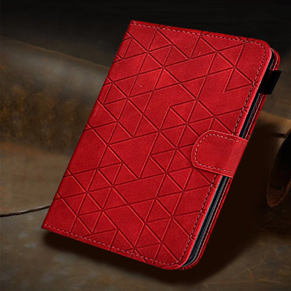 For iPad Pro 11 2025 / 2024 Rhombus TPU Smart Leather Tablet Case(Red) by bashfashion