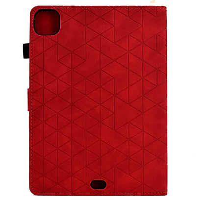 For iPad Pro 11 2025 / 2024 Rhombus TPU Smart Leather Tablet Case(Red) by bashfashion