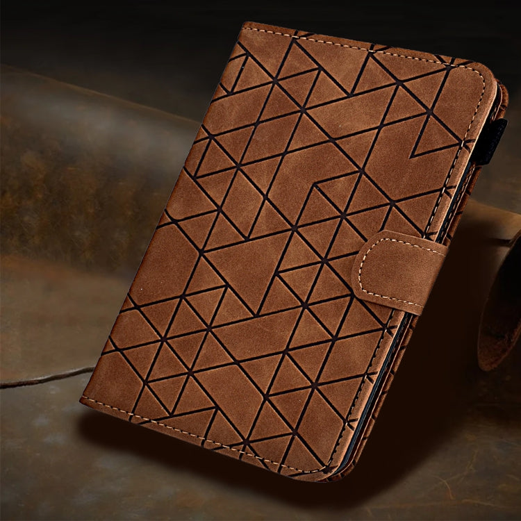 For iPad Pro 11 2025 / 2024 Rhombus TPU Smart Leather Tablet Case(Brown) by bashfashion