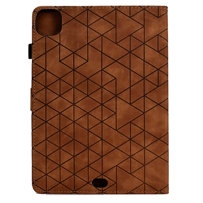 For iPad Pro 11 2025 / 2024 Rhombus TPU Smart Leather Tablet Case(Brown) by bashfashion