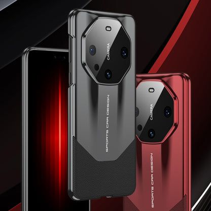 For Huawei Mate 60 Pro GKK Leather Supercar Shockproof Phone Case(Red) by GKK