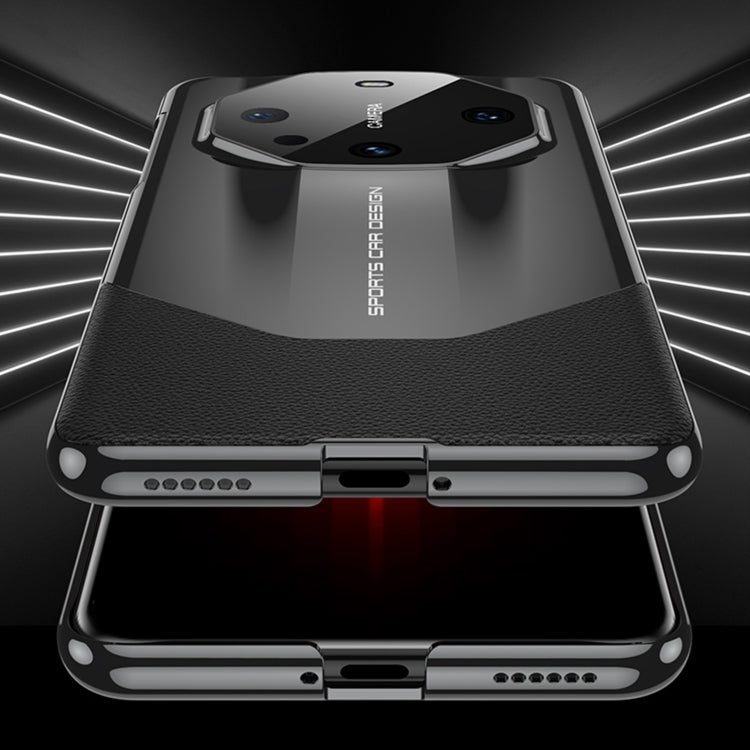 For Huawei Mate 60 Pro GKK Leather Supercar Shockproof Phone Case(Red) by GKK