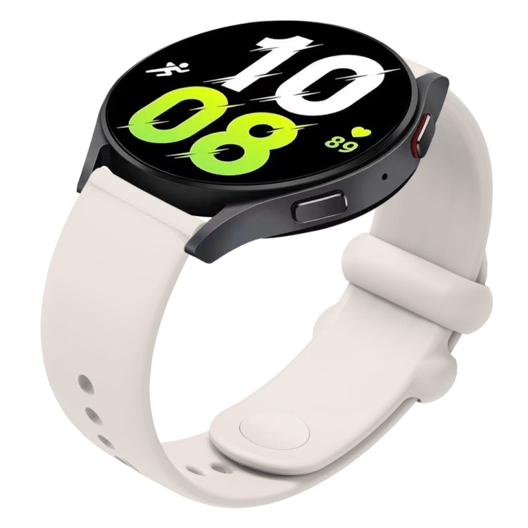 18mm Universal Solid Color Reverse Buckle Silicone Watch Band(Starlight Color) by bashfashion