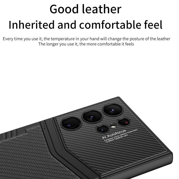 For Samsung Galaxy S24 Ultra 5G GKK TPU + PU Full Coverage Phone Case(Vertical Texture) by GKK