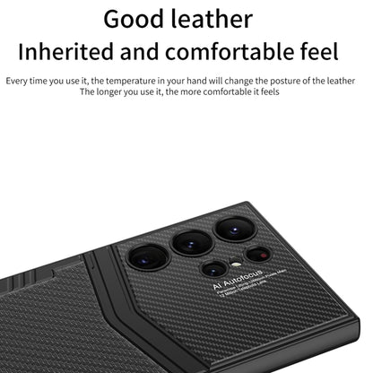 For Samsung Galaxy S24 Ultra 5G GKK TPU + PU Full Coverage Phone Case(Vertical Texture) by GKK