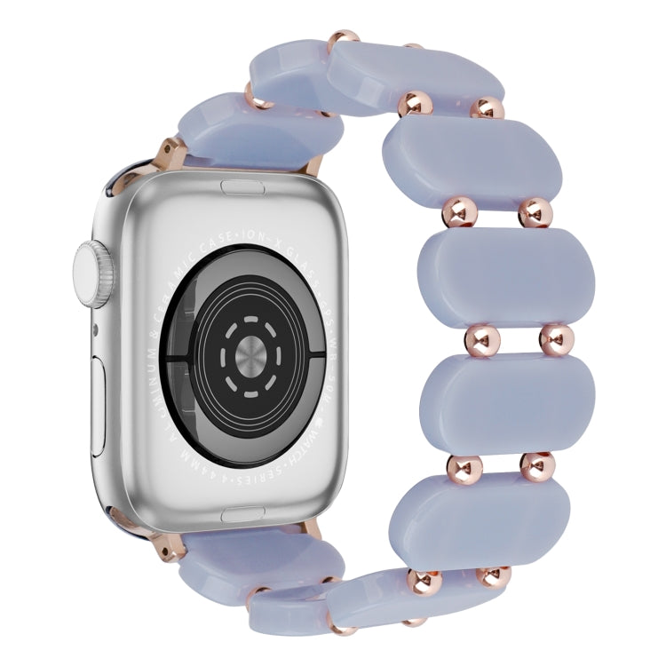 For Apple Watch Series 7 45mm Stretch Resin Watch Band(Blue Ocean) by bashfashion