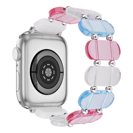 For Apple Watch Series 4 40mm Stretch Resin Watch Band(Colorful) by bashfashion