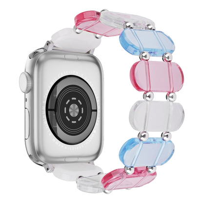 For Apple Watch 38mm Stretch Resin Watch Band(Colorful) by bashfashion