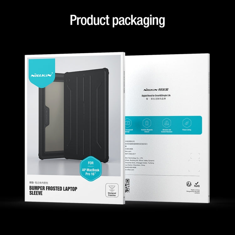 For 13.3 inch Laptop NILLKIN TPU Laptop Sleeve Bag(Black) by NILLKIN