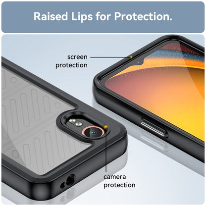 For Samsung Galaxy XCover 7 Colorful Series Acrylic Hybrid TPU Phone Case(Black) by bashfashion