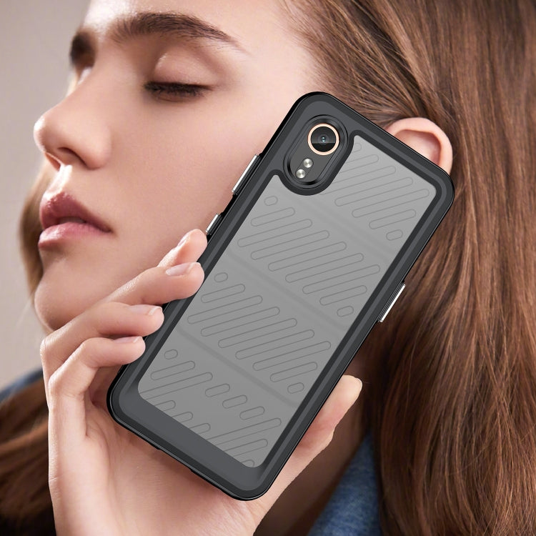 For Samsung Galaxy XCover 7 Colorful Series Acrylic Hybrid TPU Phone Case(Black) by bashfashion