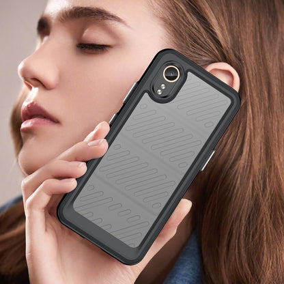 For Samsung Galaxy XCover 7 Colorful Series Acrylic Hybrid TPU Phone Case(Black) by bashfashion