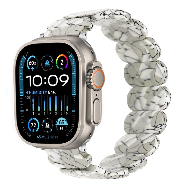 For Apple Watch Ultra 2 49mm Stretch Rope Resin Watch Band(Earth Cracks) by bashfashion