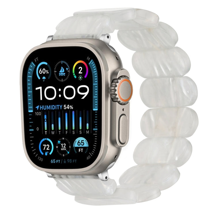 For Apple Watch Ultra 2 49mm Stretch Rope Resin Watch Band(Fluorescent Color) by bashfashion