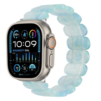 For Apple Watch Ultra 49mm Stretch Rope Resin Watch Band(Ice Green) by bashfashion