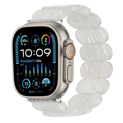 For Apple Watch Ultra 49mm Stretch Rope Resin Watch Band(Fluorescent Color) by bashfashion