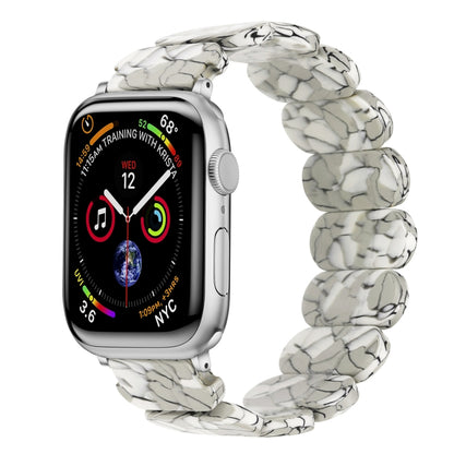 For Apple Watch SE 40mm Stretch Rope Resin Watch Band(Earth Cracks) by bashfashion