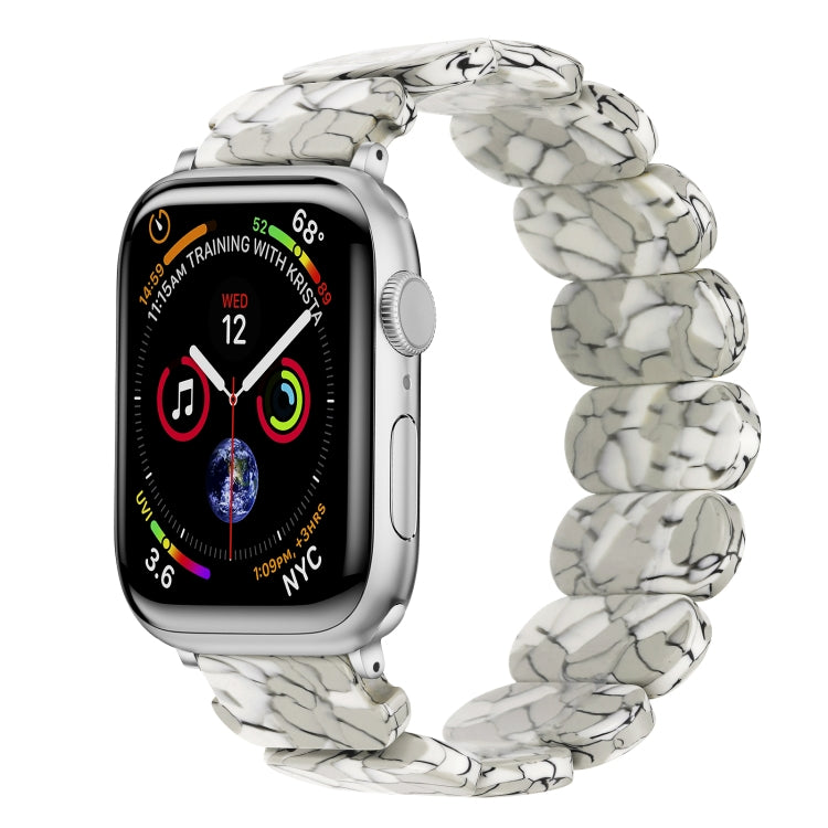 For Apple Watch Series 2 38mm Stretch Rope Resin Watch Band(Earth Cracks) by bashfashion