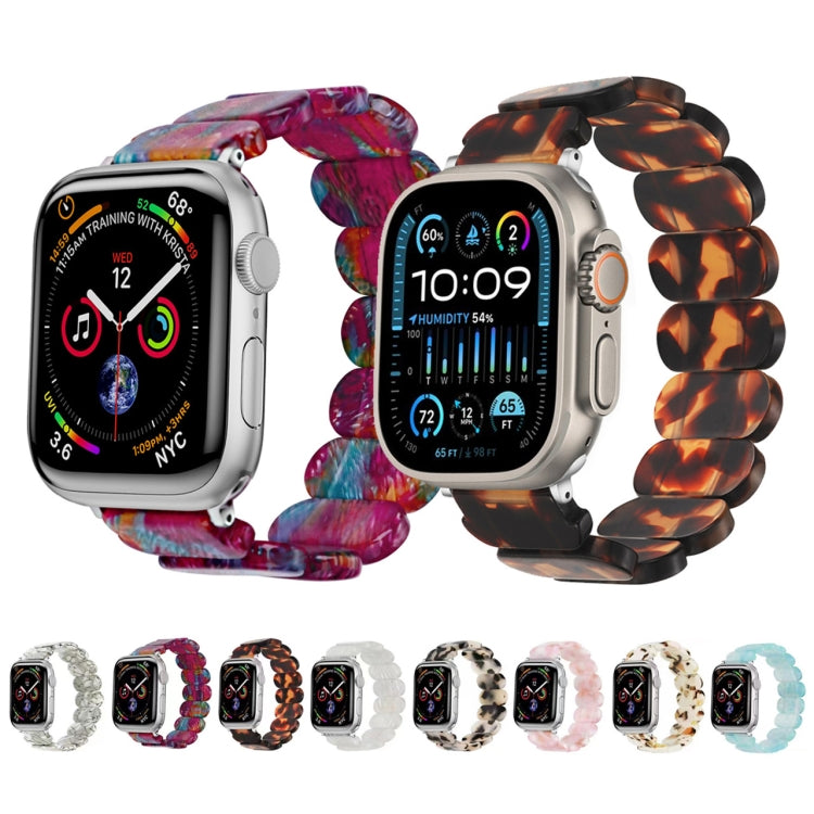 For Apple Watch Ultra 49mm Stretch Rope Resin Watch Band(Nougat) by bashfashion