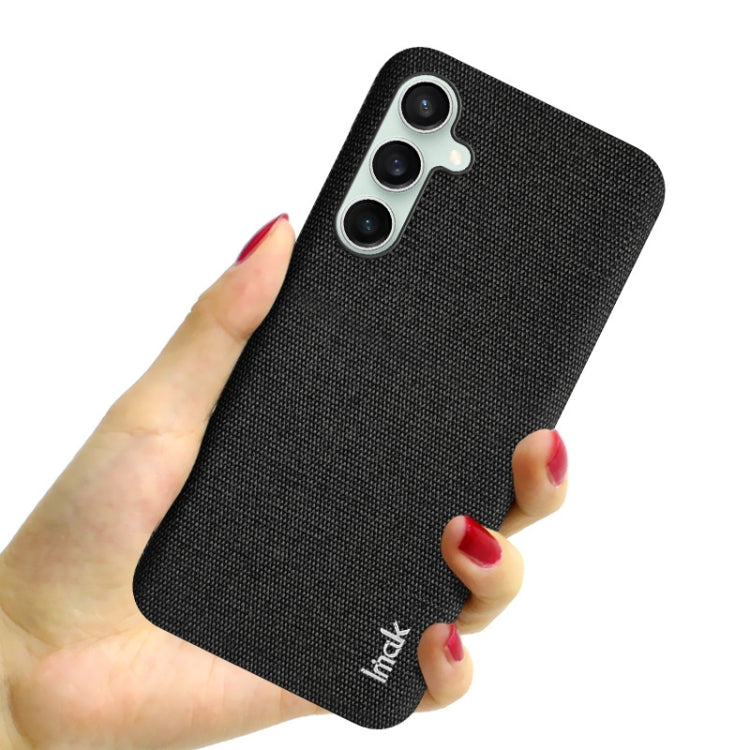 For Samsung Galaxy S23 FE 5G imak Ruiyi Series Cloth Texture PU + PC Phone Case(Black) by imak